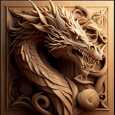 3D model dragon (STL)